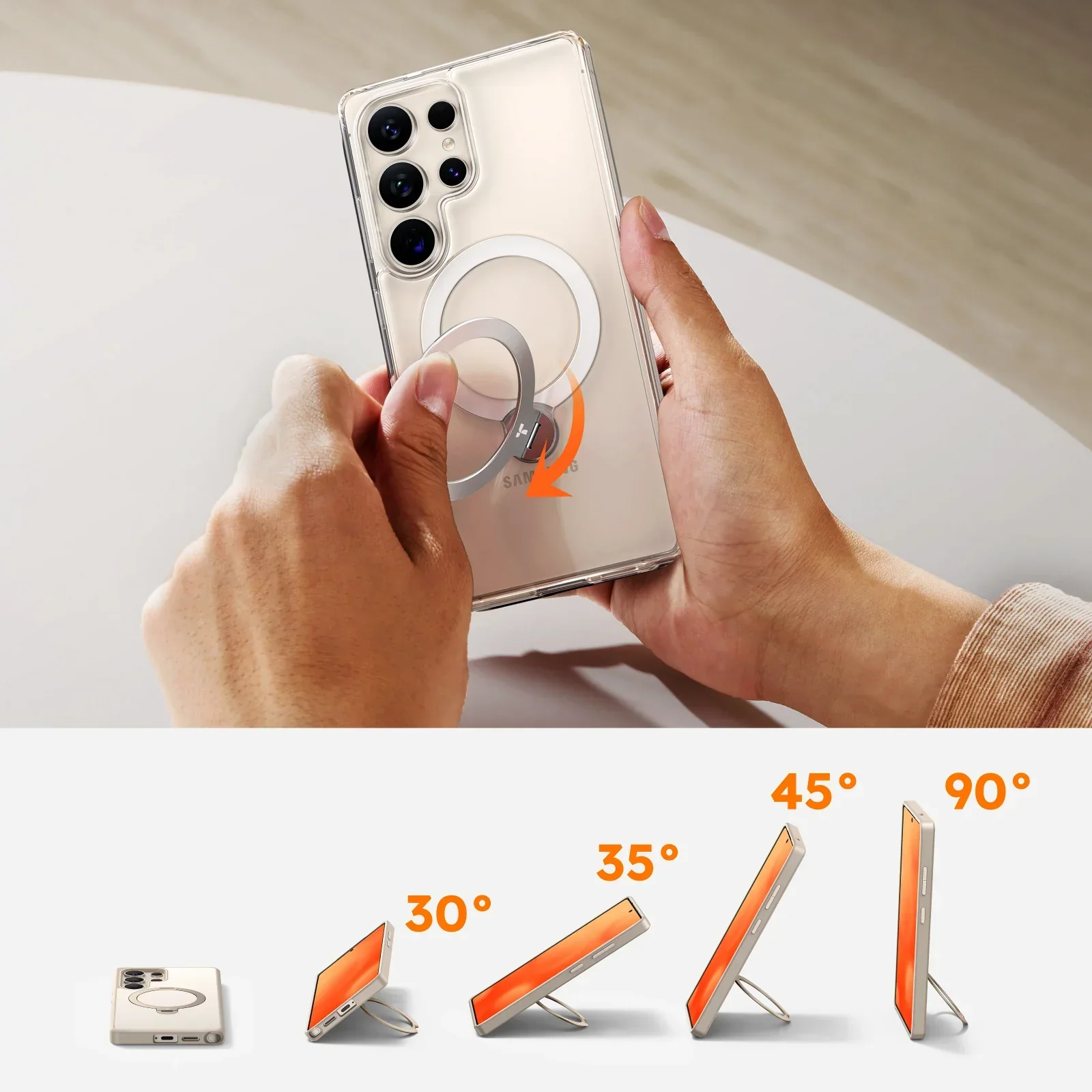Ostand Q3 Spin for Samsung S25 Plus - Image 4