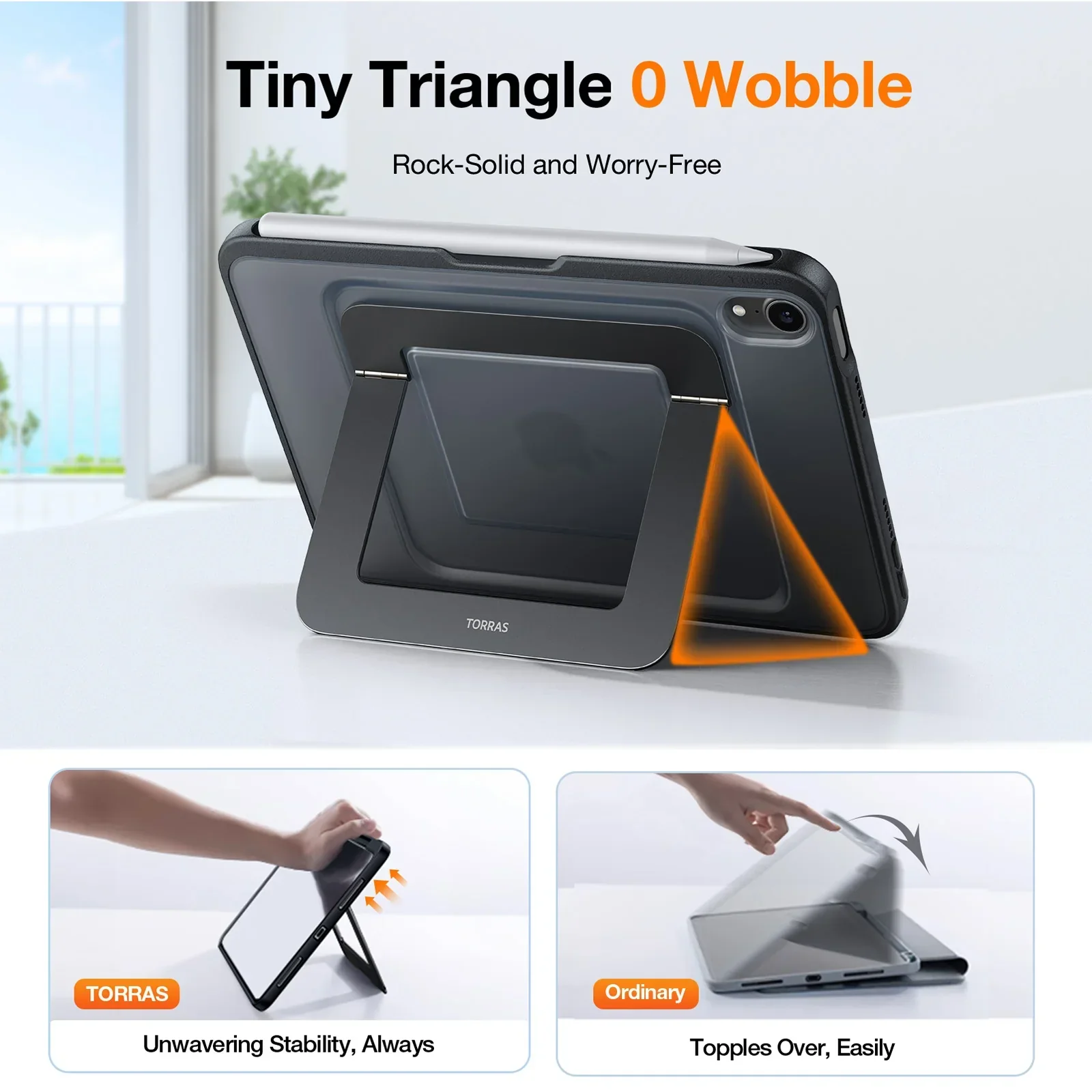 Ostand with Pencil Holder for iPad Mini 6/7 - Image 4