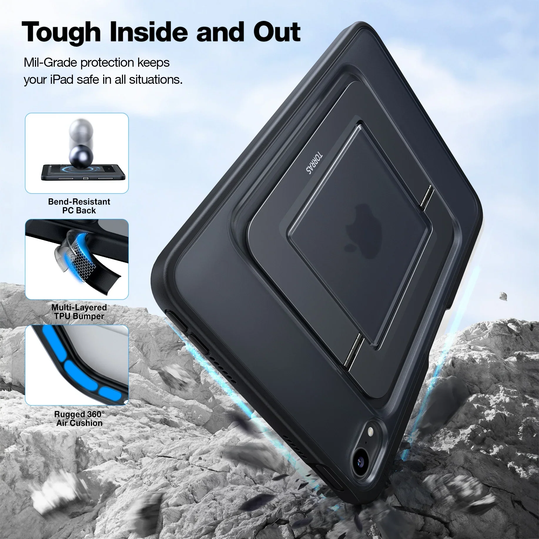 Ostand with Pencil Holder for iPad Mini 6/7 - Image 7